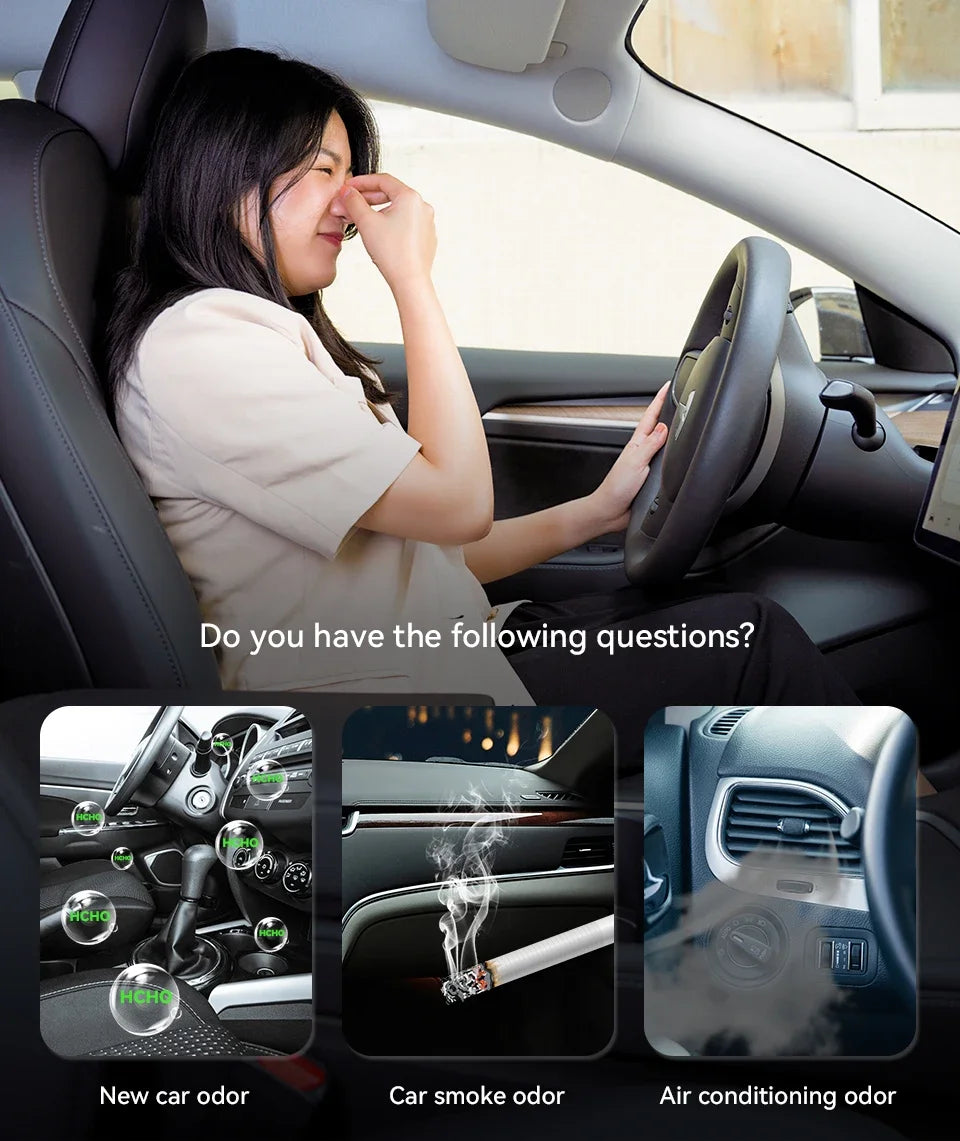 Aroma Diffuser USB Rechargeable Car Air Freshener Fragrance Diffuser Odor Removal Scent Machine For Room Bedroom Office