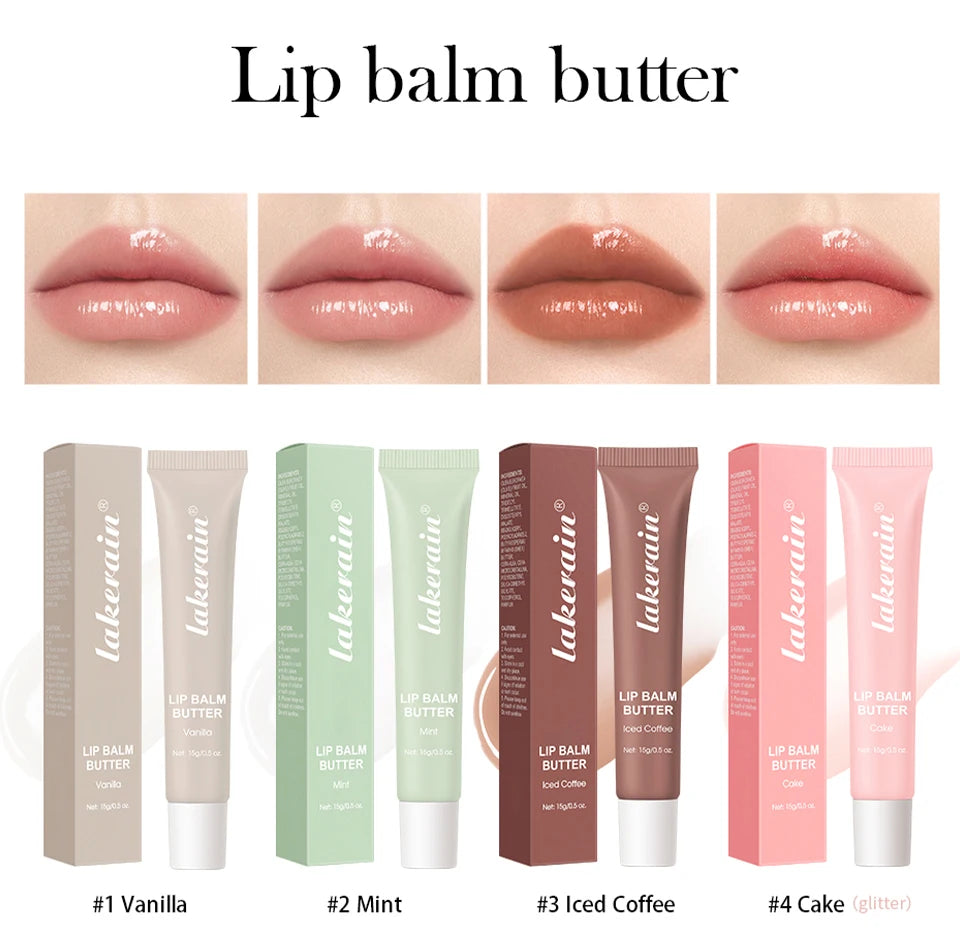 Summer Lip Balm Moisturizing Mirror Lip Gloss Lip Vanilla Mint Iced Coffee Cake Smell Lipstick Transparent Lip Oil Makeup