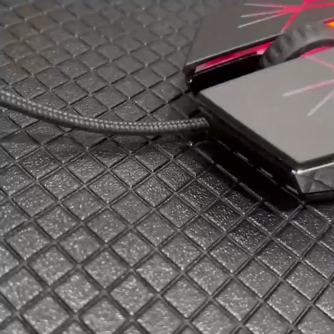 [Silvery Gaming Mouse] Silent Wired Mouse for E-Sports Gaming, Silvery Carved | Macro for Desktops and Laptops, Sound Chicken-Eating Mouse