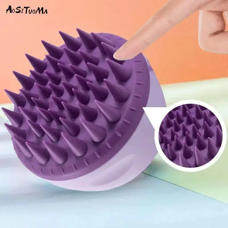 Scalp Scrubber, Shampoo, Brush, Massager, Clean Scalp, Comb, Handle, Shampoo Brush, Scalp Exfoliating Brush, Massage Comb