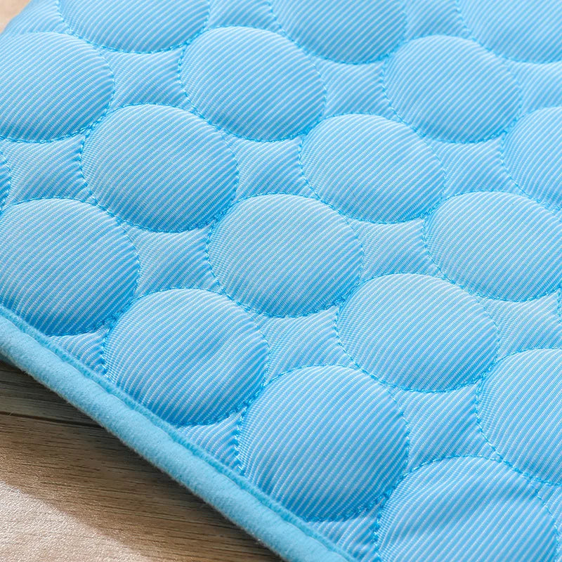 Summer Cooling Pet Mat Gel Ice Pad for Dogs Cats Breathable Soft Kennel Bed Non-Slip Hot Weather Cool Pad Pet Supplies