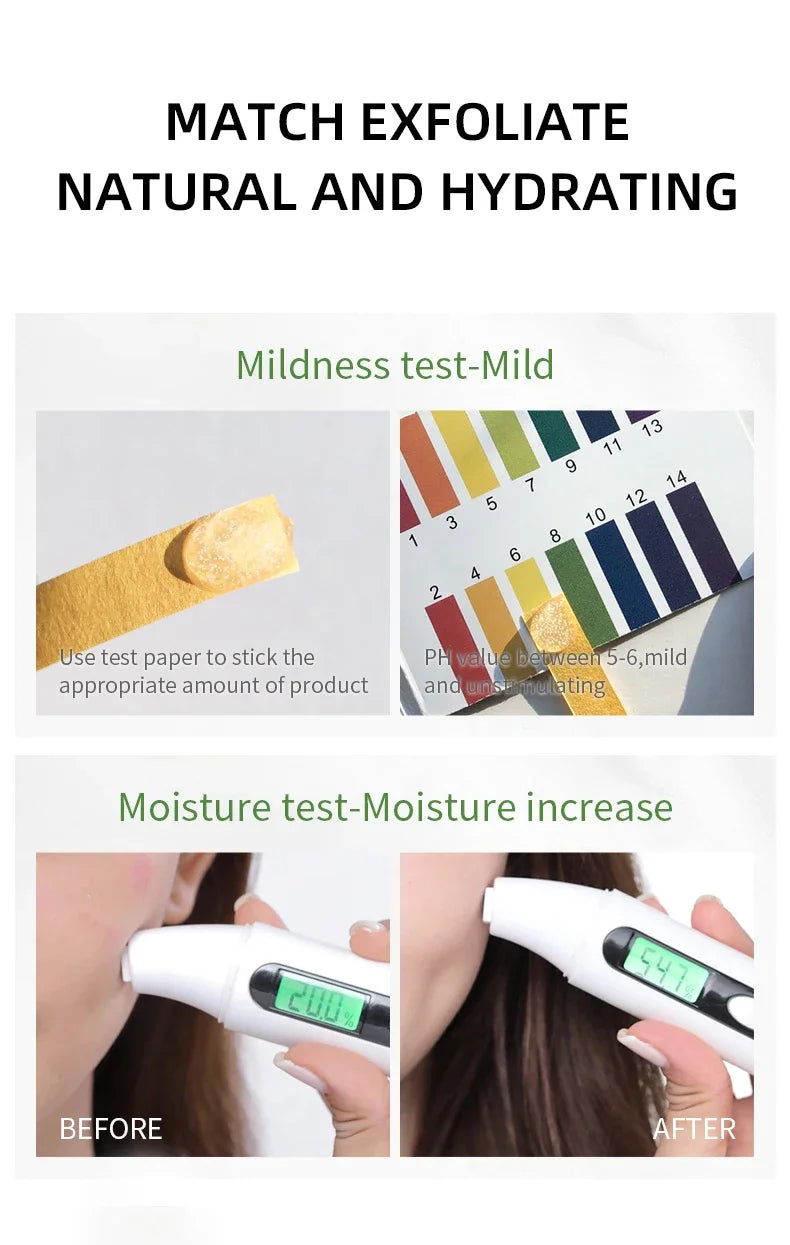 LAIKOU Matcha Exfoliating Exfoliate Peeling Gel Facial Scrub Moisturise  Nourishing Repair Scrubs Face Cream Skin Care