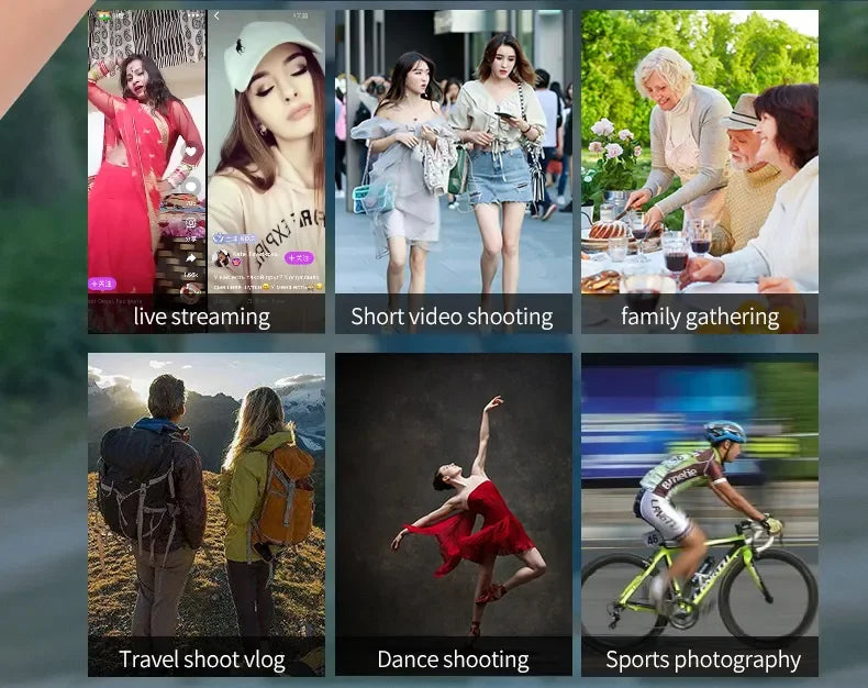 High Quality F6 Gimbal 3 Axis Cell Phone Control Flexible Handheld Camera Video Selfie Stick F6 for Face Tracking Vlog Selfie