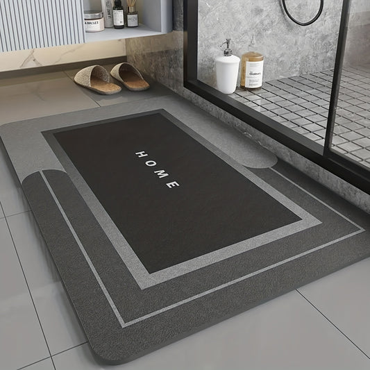 1pc Super Absorbent Soft Diatomite Bathroom Floor Mat - Non-Slip, Fast Drying, Carpet-Style Bath Rugs - Home Decor, Fall Decor, Shower, Tub, Outdoor, Indoor, Laundry, Bedroom, Kitchen Area Rugs
