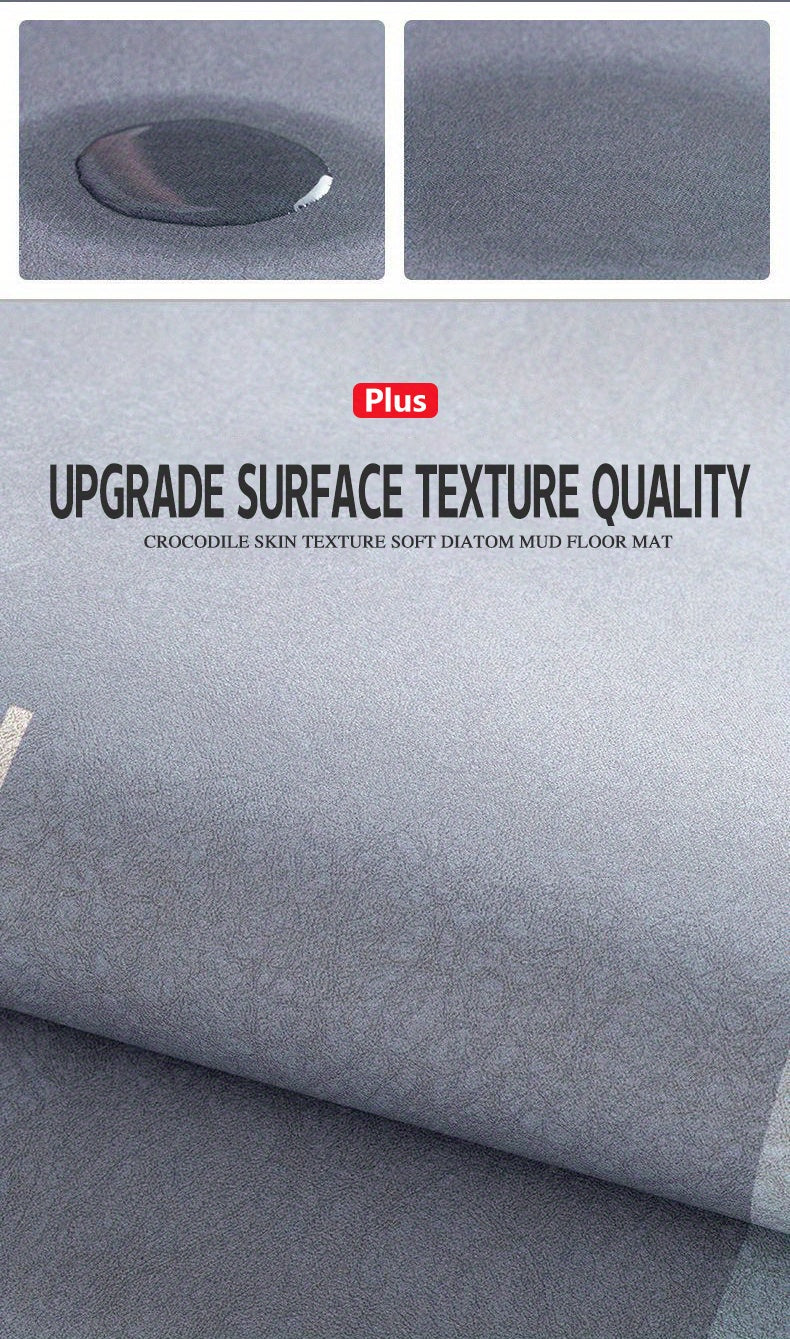 1pc Super Absorbent Soft Diatomite Bathroom Floor Mat - Non-Slip, Fast Drying, Carpet-Style Bath Rugs - Home Decor, Fall Decor, Shower, Tub, Outdoor, Indoor, Laundry, Bedroom, Kitchen Area Rugs